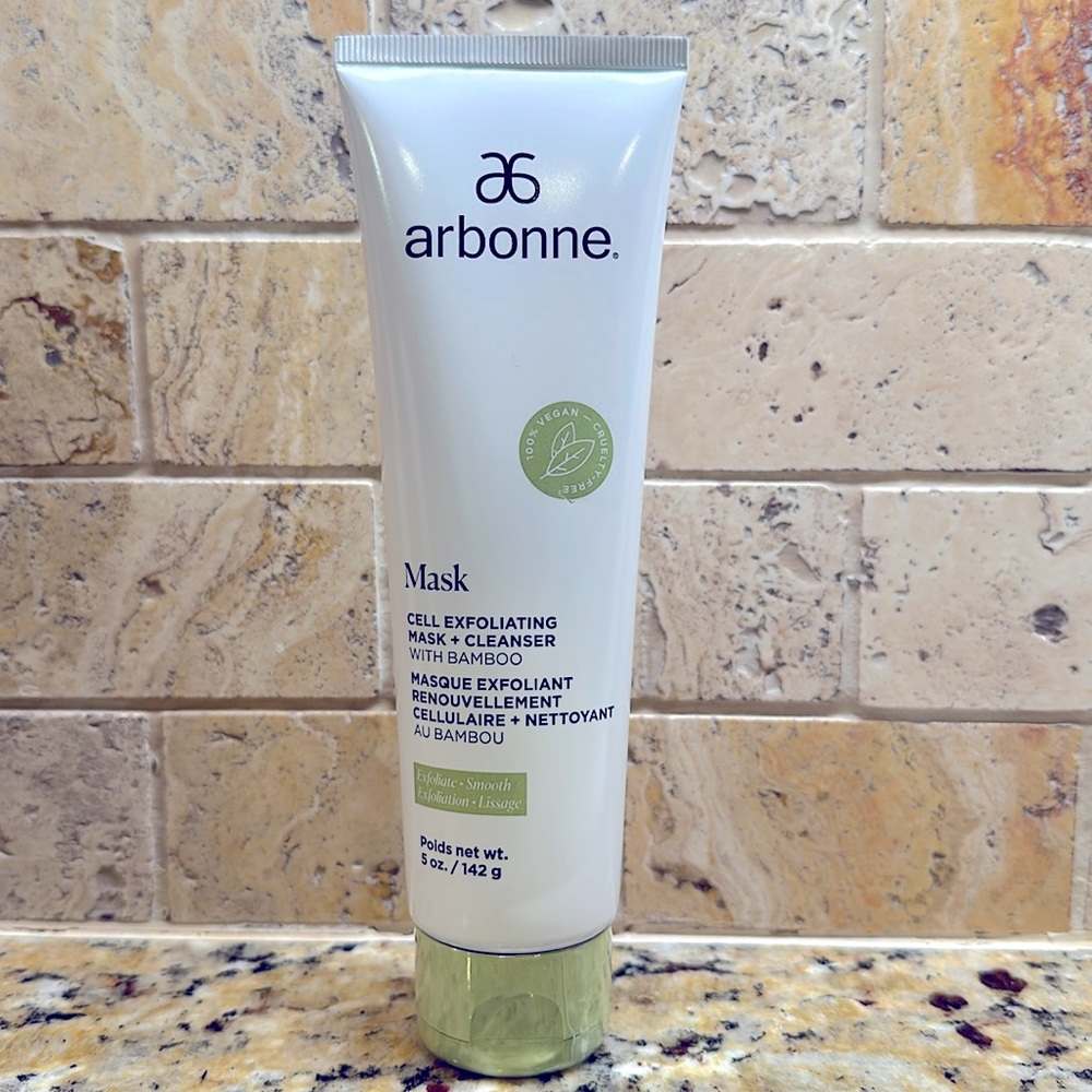 Arbonne Cell Exfoliating Mask + Cleanser with Bamboo